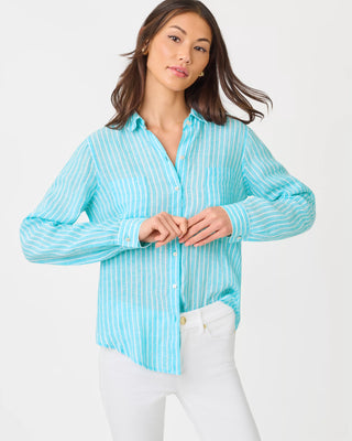 Sea View Linen Button Down Shirt