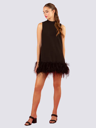 Sleeveless Cotton Feather Dress