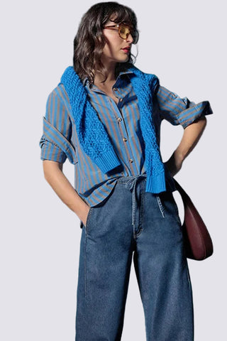 Striped Button Down Shirt