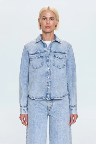 THEA SHRUNKEN DENIM SHACKET