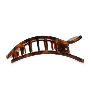 TORTOISE LARGE FLAT RECTANGLE HAIR CLIP