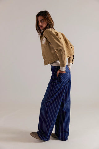 WE THE FREE NIA STRIPED BOYFRIEND JEANS