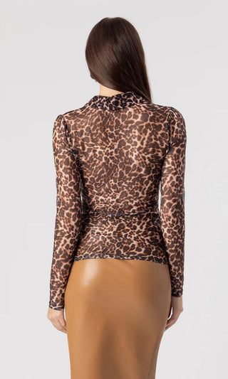 DOMINIQUE LEO MESH TOP