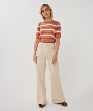 Puff Sleeve Spring Sweater