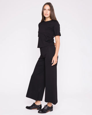 EXTENDED PONTE KNIT SS TOP