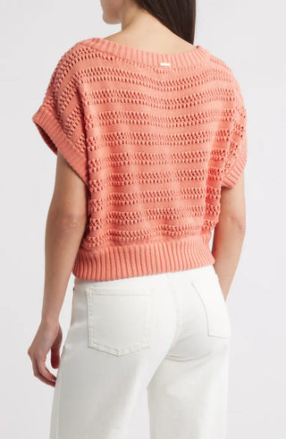 CECE CROCHET SWEATER