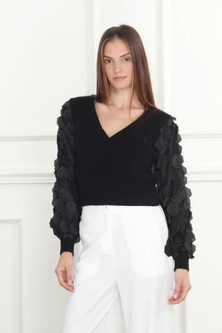 NOVELTY SLEEVE SWEATER