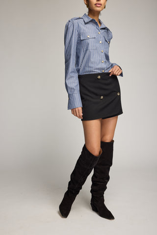 ALLURE STRIPE POPLIN SHIRT