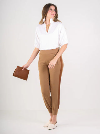 POPPY TOP - WHITE COTTON POPLIN