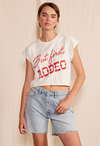 BUT FIRST RODEO CROP TOP