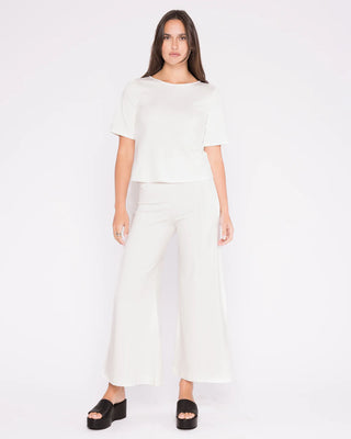 EXTENDED PONTE KNIT SS TOP