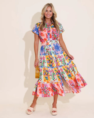 RACHEL DRESS FLORAL SKETCH