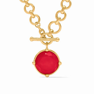 HONEYBEE DEMI NECKLACE IRIDESCENT STRAWBERRY