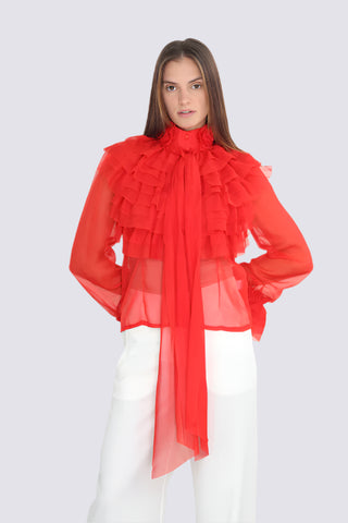 RUFFLE BLOUSE