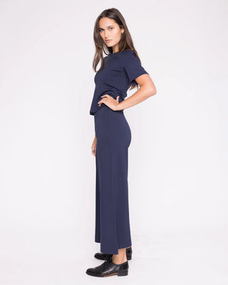 PONTE KNIT WIDE LEG PANT CROPPED