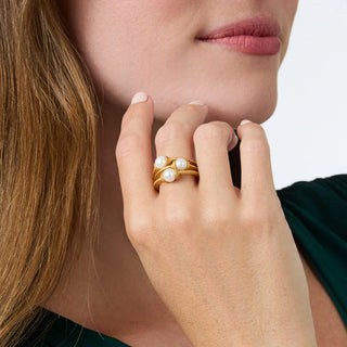 Calypso Trio Ring-Pearl