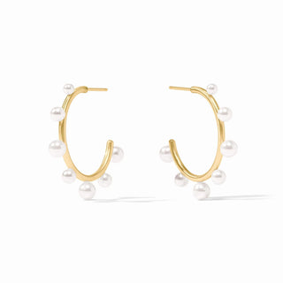 Hydra Stone Hoop-Pearl-M