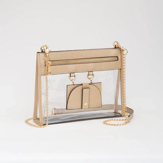 Clear Stadium Bag with Sunglasses Holder